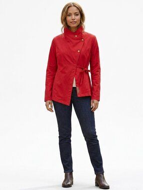 Melow Les Essentiels Hercules Women’s Red Cotton Blend Jacket Size L